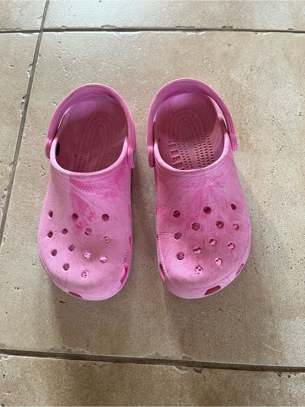 CROCS Classic Pink Slip-On Clog Sandals
